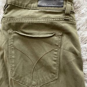Olive green Calvin Klein pants